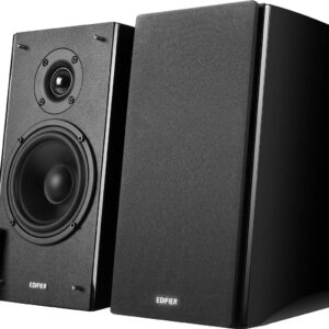 BOXE EDIFIER 2.0, RMS: 120W (2 x 24W, 2 x 36W), bluetooth, telecomanda wireless, volum, bass, treble, black, "R2000DB" (timbru verde 11.00 lei)