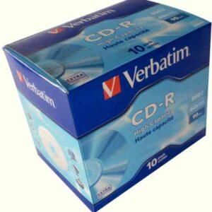 CD-R VERBATIM  800MB, 90min, viteza 40x, Pack 10buc, Jewel Case, "High Capacity" "43428"