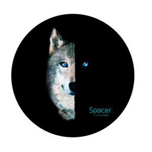 Covor pentru scaun gaming SPACER, protectie parchet, cauciuc si material textil, 1200 x 3mm, rotund, WOLF 46501470 "SPFP-WOLF-120"
