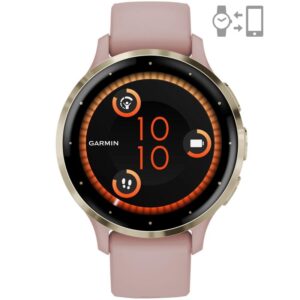 SMARTWATCH Garmin Ceas Garmin Venu 3S Pink Dawn/Soft Gold,"010-02785-03" (timbru verde 0.18 lei)
