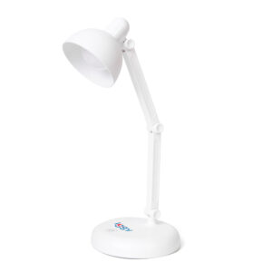 LAMPA BIROU LED Iggy,100 lumen,3 trepte intens lum,buton tactil on/off,mat ABS,conec: cablu USB inclus/3 baterii AA (neincluse),durata viata bec LED 50000h,alb "IGDL-LED-LAMP" (timbru verde 0.45 lei)