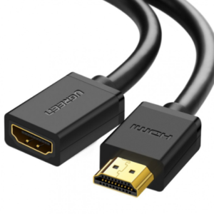 CABLU video prelungitor Ugreen, "HD107" HDMI (T) la HDMI (M), rezolutie maxima 4K UHD (3840 x 2160) la 60 Hz, conectori auriti, 3m, negru "10145" (timbru verde 0.8 lei) - 6957303811458