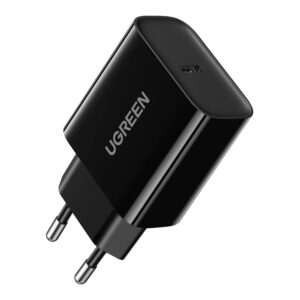 INCARCATOR retea Ugreen, "CD137" Quick Charge 18W, 1 x USB Type-C 5V/3A, negru "10191" (timbru verde 0.18 lei) - 6957303811915
