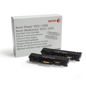 Dual-Pack  Original Xerox Black, 106R02782, pentru Ph 3052|Ph 3260|WC 3215|WC 3225, 2x3K, (timbru verde 1.2 lei) , "106R02782"