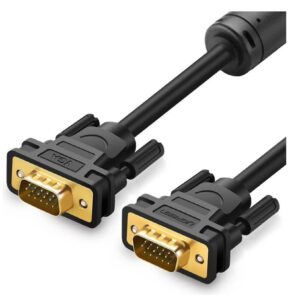 CABLU video Ugreen, „VG101” VGA (T) la VGA (T), 2m, ecranat, negru, "11646”  (timbru verde 0.8 lei) - 6957303876464