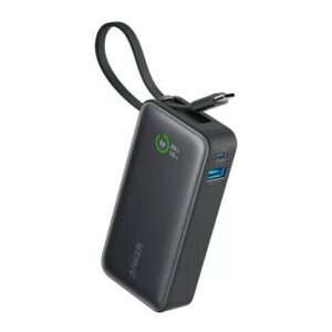 POWER BANK Anker "Nano" 10.000 mAh, 30W PD si Power IQ 3.0, 1 x USB, 1 x USB-C, cablu USB-C, incarcare bidirectionala, 213 G, negru, "A1259G11" (timbru verde 0.98 lei) - 194644170868