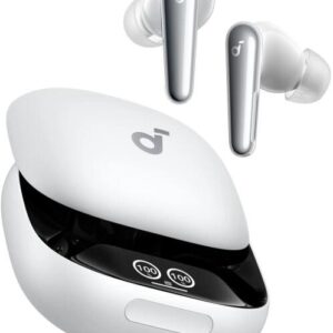 Casti TWS Anker "Soundcore Liberty 4 Pro", tip butoni, utilizare multimedia, Bluetooth 5.3, 6 x mic, durata baterie pana la 40 ore, IPX5, ANC, alb, "A3954G21" (timbru verde 0.08 lei) - 0194644207427