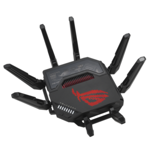 ASUS ROG Rapture GT-BE98 Quad-band WiFi 7 802.11be Gaming Router support new 320MHz bandwidth "90IG08F0-MO9A0V" (timbru verde 0.8 lei)