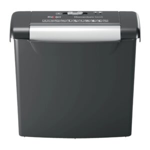 Distrugator manual documente MOMENTUM S206, 6 coli, P2, strip-cut (tip fasii) Rexel "2104568EU" (timbru verde 40 lei)