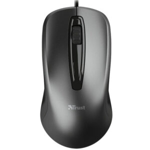 MOUSE TRUST, "Carve", PC sau NB, cu fir, USB, optic, 1200 dpi, butoane/scroll 3/1, , negru, "TR-23733" (timbru verde 0.18 lei)