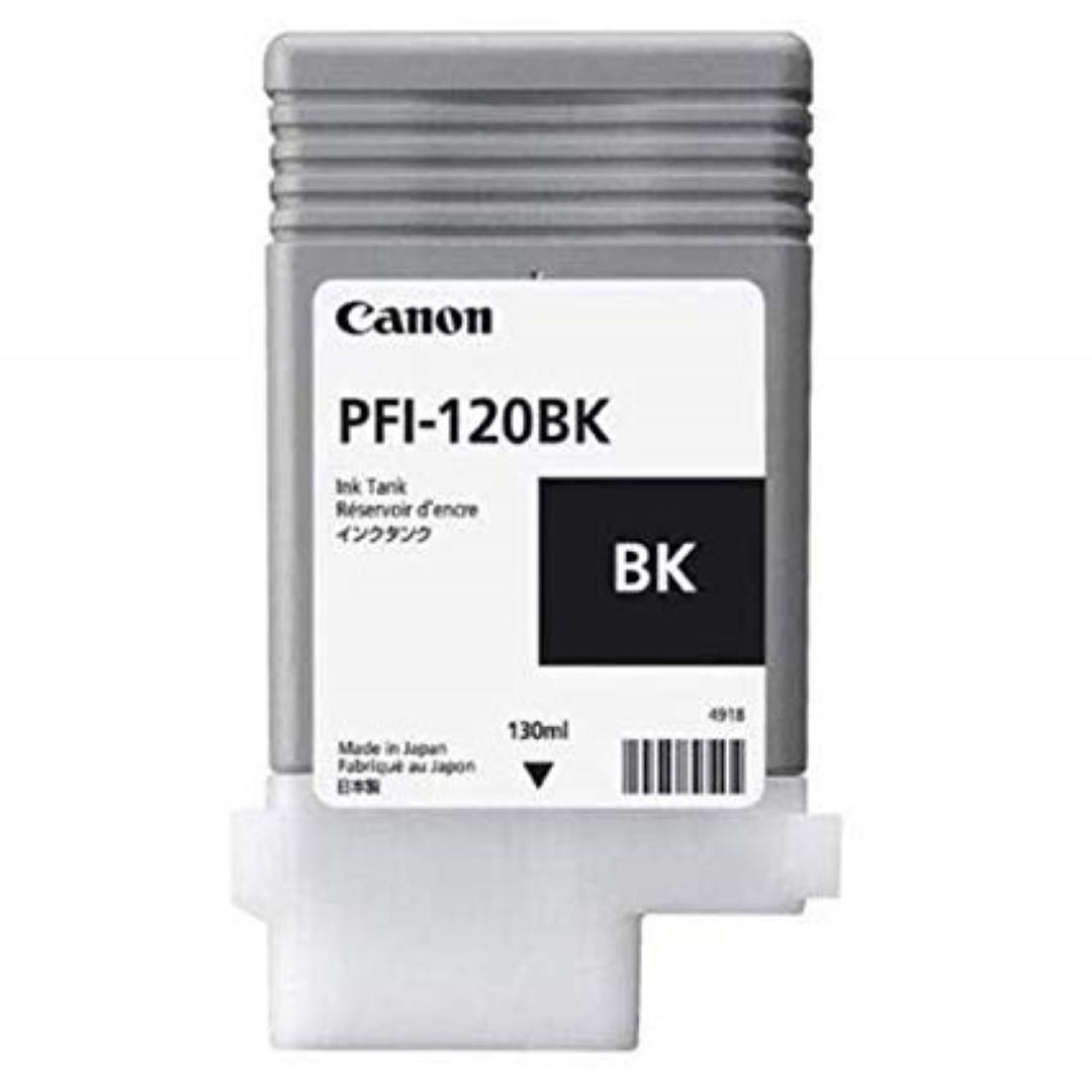 Cartus Cerneala Original Canon Black, PFI-120BK, pentru IPF TM-200|TM-205|TM-300|TM-305, 130ml, (timbru verde 0.15 lei),NOPP, "2885C001AA"