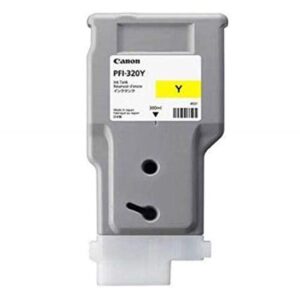Cartus Cerneala Original Canon Yellow, PFI-320Y, pentru IPF TM-200|TM-205|TM-300|TM-305, 300ml, (timbru verde 0.15 lei),NOPP, "2893C001AA"