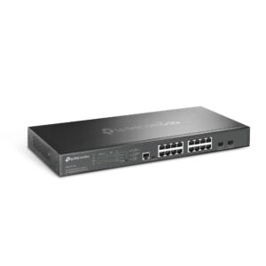 Switch TP-Link cu management Omada 16-Port 2.5G and 2-Port 10GE SFP+ L2+ Managed Switch with 8-Port PoE+ "SG3218XP-M2" (timbru verde 2 lei)