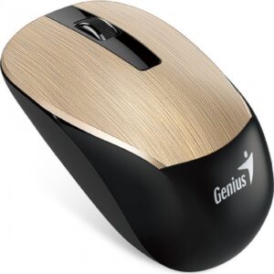 MOUSE Genius, "NX-7015", PC sau NB, wireless, 2.4GHz, optic, 1600 dpi, butoane/scroll 3/1, , auriu, "31030019402" (timbru verde 0.18 lei)