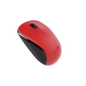 MOUSE Genius, "NX-7000", PC sau NB, wireless, 2.4GHz, optic, 1200 dpi, butoane/scroll 3/1, , rosu, "31030027403" (timbru verde 0.18 lei)