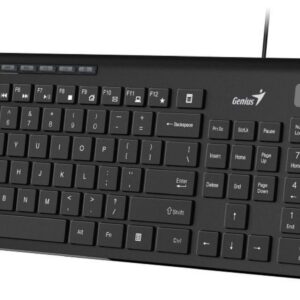 TASTATURA GENIUS USB, 104 taste (chocolate style), black, "SLIMSTAR 230II" "31310048400" (timbru verde 0.8 lei)
