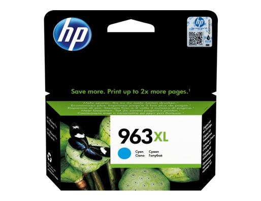 Cartus Cerneala Original HP Cyan, nr.963XL, pentru OfficeJet Pro 9010|9013|9014|9020|9023, 1.6K, (timbru verde 0.15 lei), "3JA27AE"