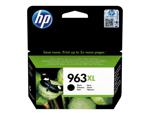 Cartus Cerneala Original HP Black, nr.963XL, pentru OfficeJet Pro 9010|9013|9014|9020|9023, 2K, (timbru verde 0.15 lei), "3JA30AE"