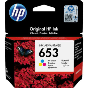 Cartus Cerneala Original HP Color, nr.653, pentru DJ 6075|6475 AIO, , (timbru verde 0.15 lei), "3YM74AE"
