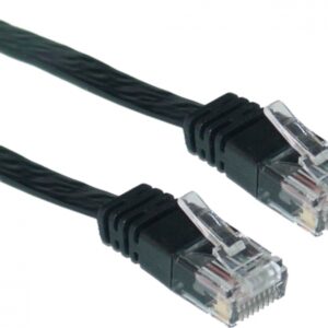 PATCH CORD UTP SPACER Cat5e, cupru-aluminiu, 1 m, negru, AWG26, "SP-PT-CAT5-1M-BK" (timbru verde 0.08 lei)
