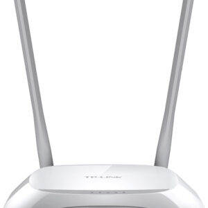 ROUTER TP-LINK wireless  300Mbps, 4 porturi 10/100Mbps, 2 antene externe, 2T2R "TL-WR840N" /45504890 (timbru verde 0.8 lei) 492561