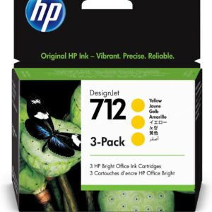Tri-Pack Original HP Yellow, nr.712, pentru DesignJet Studio 24|Studio 36|T230|T250|T630|T650, 29ml, (timbru verde 0.45 lei), "3ED79A"