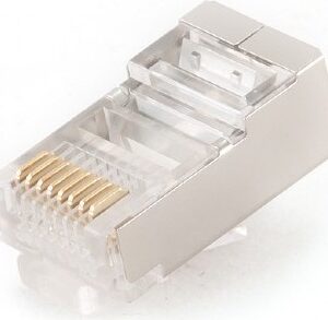 MUFA RJ-45  pt. cablu FTP, SFTP, Cat5e, RJ-45 (T), ecranat, plastic cu metal, 10 buc, "PLUG5SP/10"
