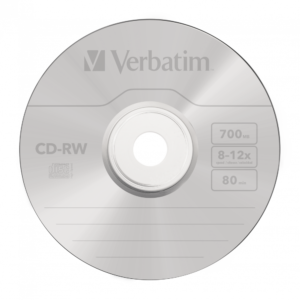 CD-RW VERBATIM 700MB, VITEZA 12X, 10pack, JewelCase, "43148"