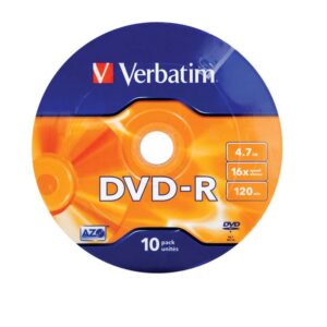 DVD-R VERBATIM, 4.7GB, VITEZA 16X, WAGON, SPINDLE 10 BUC, "43729"