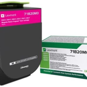 Toner Original Lexmark Magenta, 71B20M0, pentru CX317|CS317|CX417|CS417, 2.5K, (timbru verde 1.2 lei) , "71B20M0"