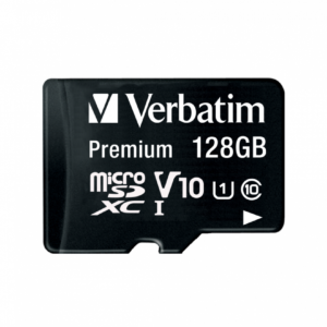 MEMORIE SD CARD VERBATIM 128GB CLASA 10 ADAPTOR INCLUS "44085" (TIMBRU VERDE 0.03 LEI)