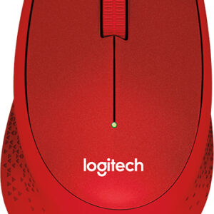 MOUSE LOGITECH, "M330 Silent", PC sau NB, wireless, 2.4GHz, optic, 1000 dpi, butoane/scroll 3/1, , rosu, "910-004911" (timbru verde 0.18 lei)