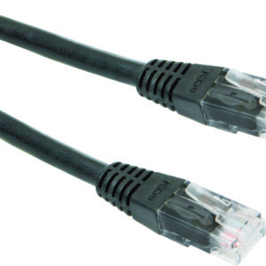 PATCH CORD UTP GEMBIRD Cat5e, cupru-aluminiu, 0.5 m, negru, AWG26, "PP12-0.5M/BK" (timbru verde 0.08 lei)