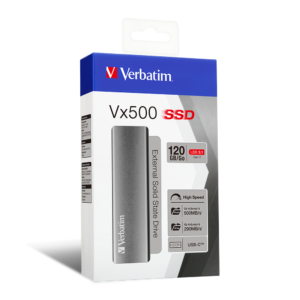SSD EXTERN VERBATIM VX500 120GB USB 3.1 "47441" (TIMBRU VERDE 0.18 LEI)