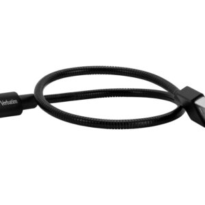 CABLU alimentare si date VERBATIM, pt. smartphone, USB 2.0 (T) la Micro-USB 2.0 (T), 1m, premium, cablu metalic, negru, "48863" (timbru verde 0.08 lei)