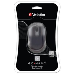 MOUSE WIRELESS Verbatim "Go Nano Wireless Mouse" 2.4GHz 1600 DPI black "49042"  (include TV 0.15 lei)