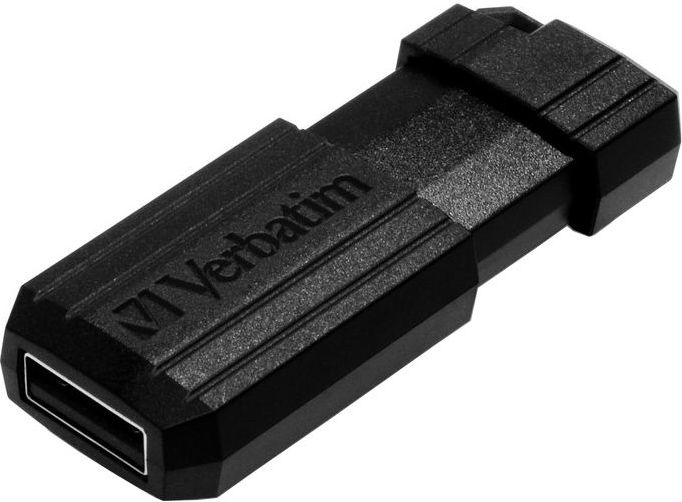 MEMORIE USB VERBATIM PINSTRIPE 64GB USB 2.0 NEGRU  "49065" (TIMBRU VERDE 0.03 LEI)