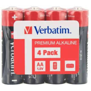 BATERIE VERBATIM  AA (R6), 1.5V alcalina,  4 buc., shrink wrap "49501" (timbru verde 0.32 lei)