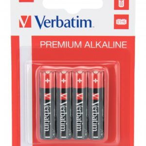 BATERIE VERBATIM  AAA (R3), 1.5V alcalina,  4 buc., "49920" (timbru verde 0.32 lei)
