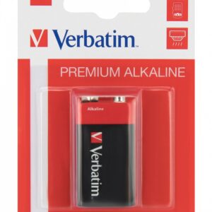 BATERIE VERBATIM 9V (9V), alcalina, 1 buc., "49924" (timbru verde 0.08 lei)