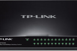 SWITCH TP-LINK 24 porturi 10/100Mbps, carcasa plastic "TL-SF1024M" (timbru verde 2 lei)