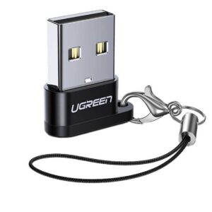 ADAPTOR Ugreen, "US280", USB Type-C(M) la USB 2.0(T), incarcare max 3A, negru "50568" (timbru verde 0.08 lei)  - 6957303855681