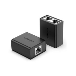 SPLITTER RJ-45 Ugreen, "CM210" pt. cablu UTP, Cat5, 1 x RJ-45 (M) la 2 x RJ-45 (M) , setul contine 2 buc, viteza maxima 100 Mbps, material plastic, negru "50923" - 6957303859238