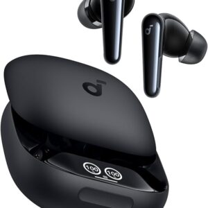 Casti TWS Anker "Soundcore Liberty 4 Pro", tip butoni, utilizare multimedia, Bluetooth 5.3, 6 x mic, durata baterie pana la 40 ore, IPX5, ANC, negru, "A3954G11" (timbru verde 0.18 lei) - 0194644294250