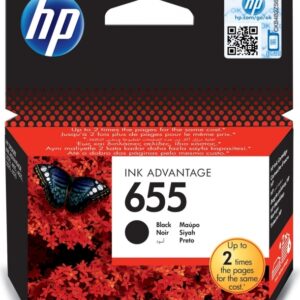 Cartus Cerneala Original HP Black, nr.655, pentru DJ3525|4615|4625|5525|6525, , (timbru verde 0.15 lei), "CZ109AE"