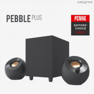 CREATIVE PEBBLE PLUS 2.1 USB Speakers - black "51MF0480AA000" (timbru verde 11.00 lei)