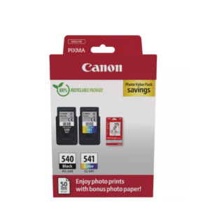 Combo-Pack Original Canon Black/Color, PG-540/CL-541 VALUE-PACK, pentru Pixma MG2150|MG2250|MG3150|MG3250|MG3550|MG3650|MG4150|MG4250|MX375|MX395|MX435|MX455|MX475,cu haretie Photo , (timbru verde 0.3 lei), "5225B013AA"