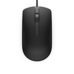 MOUSE DELL, PC sau NB, cu fir, USB, optic, 1000 dpi, butoane/scroll 3/1, , negru, "570-AAIS" (timbru verde 0.18 lei)