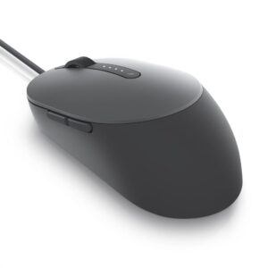 MOUSE DELL, "MS3220", PC sau NB, cu fir, USB, optic, 3200 dpi, butoane/scroll 5/1, , gri, "570-ABHM" (timbru verde 0.18 lei)