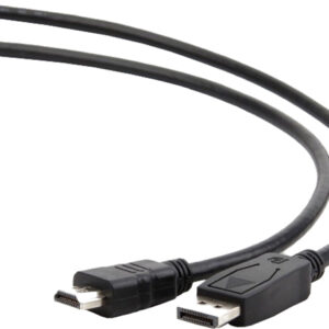 CABLU video GEMBIRD, adaptor DisplayPort (T) la HDMI (T), 3m, negru, "CC-DP-HDMI-3M" (timbru verde 0.8 lei)